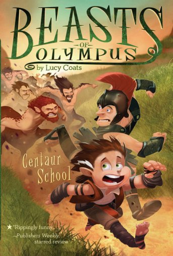 The cover of the book "Centaur School" (fifth part of the "Beasts of Olympus" series)