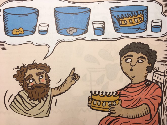 Archimedes explaining his idea to the King Hiero II, il. Joanna Rzezak.JPG